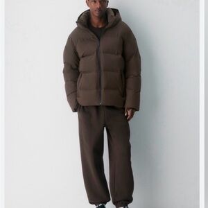 Aritzia Men's Deep Brown Puffer Jacket